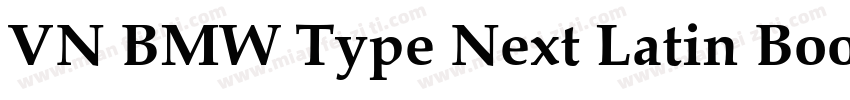 VN BMW Type Next Latin Book字体转换